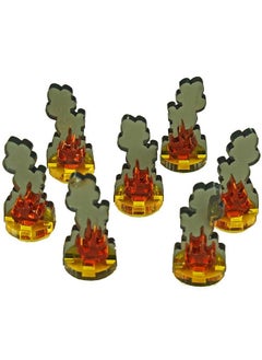LITKO LITKO Flaming Wreckage Marker | Burning Wreckage | Miniature Wargame Fire Marker | Compatible with DND, Pathfinder, TTRPG, Flame of War, Bolt Action, and Other Miniature Games (Small)  - Image 1