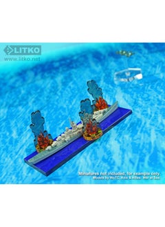 LITKO LITKO Flaming Wreckage Marker | Burning Wreckage | Miniature Wargame Fire Marker | Compatible with DND, Pathfinder, TTRPG, Flame of War, Bolt Action, and Other Miniature Games (Small)  - Image 2