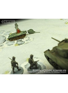 LITKO LITKO Flaming Wreckage Marker | Burning Wreckage | Miniature Wargame Fire Marker | Compatible with DND, Pathfinder, TTRPG, Flame of War, Bolt Action, and Other Miniature Games (Small)  - Image 3