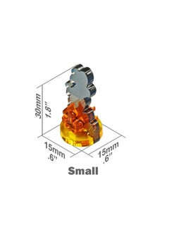 LITKO LITKO Flaming Wreckage Marker | Burning Wreckage | Miniature Wargame Fire Marker | Compatible with DND, Pathfinder, TTRPG, Flame of War, Bolt Action, and Other Miniature Games (Small)  - Image 4