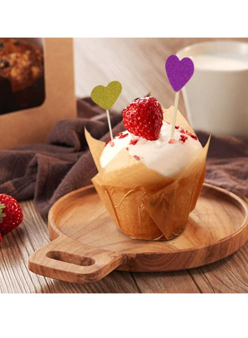 SYOSI 200 PCS Tulip Cupcake Liners Baking Paper Cups Holders Parchment Paper Greaseproof Muffin Tin Cups Cases Wrappers for Wedding Birthday Party Baby Shower Standard Size Natural - Image 3