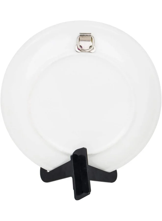 Chumbak Royal Rani Wall Plate - Pink, 19cm - Diameter