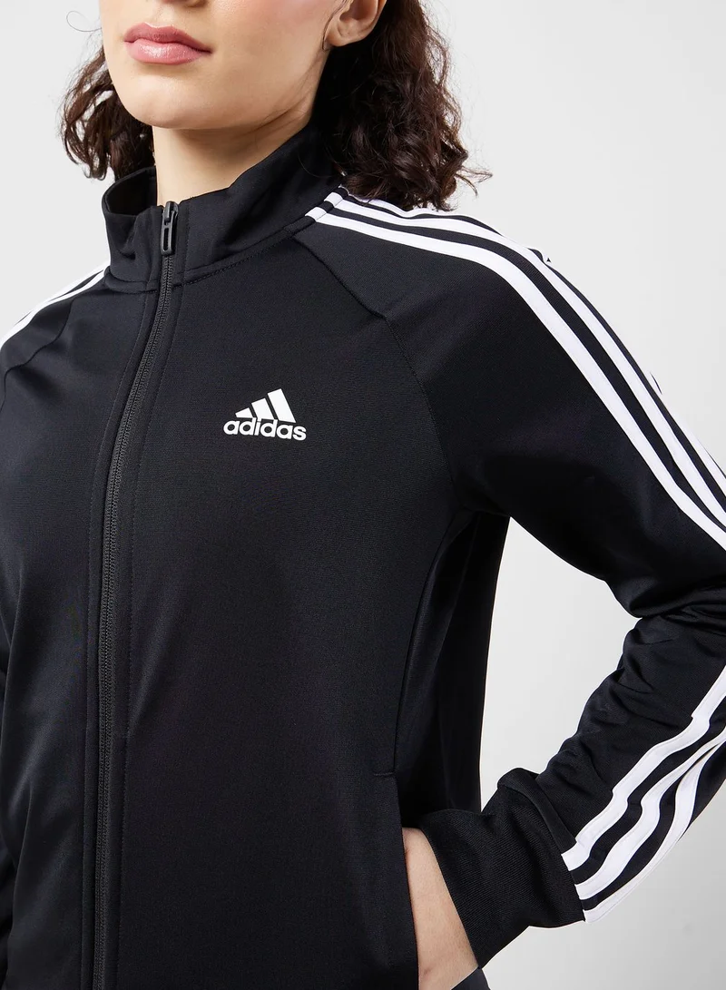 adidas بلوزة رياضية مزينة بخطوط الماركة