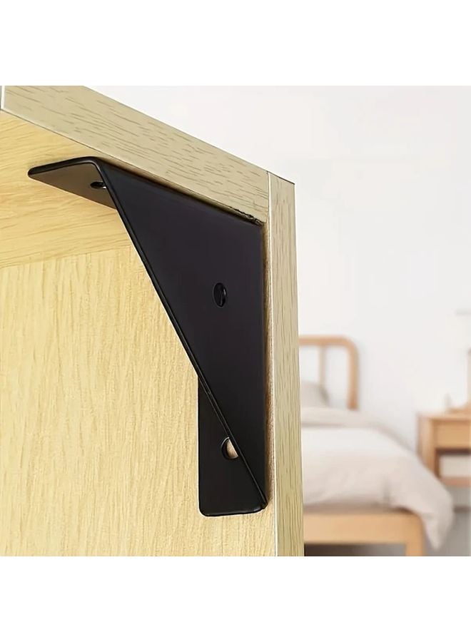 5 Packs Heavy Duty Steel Corner Brackets 90 Degree Angle Support For Shelves Cabinets - Image 3