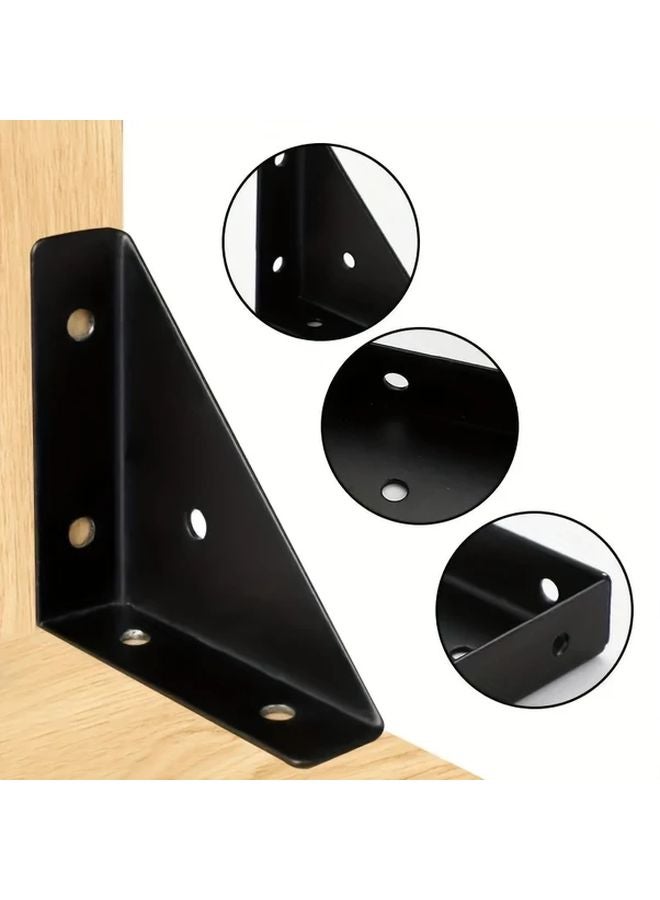 5 Packs Heavy Duty Steel Corner Brackets 90 Degree Angle Support For Shelves Cabinets - Image 5