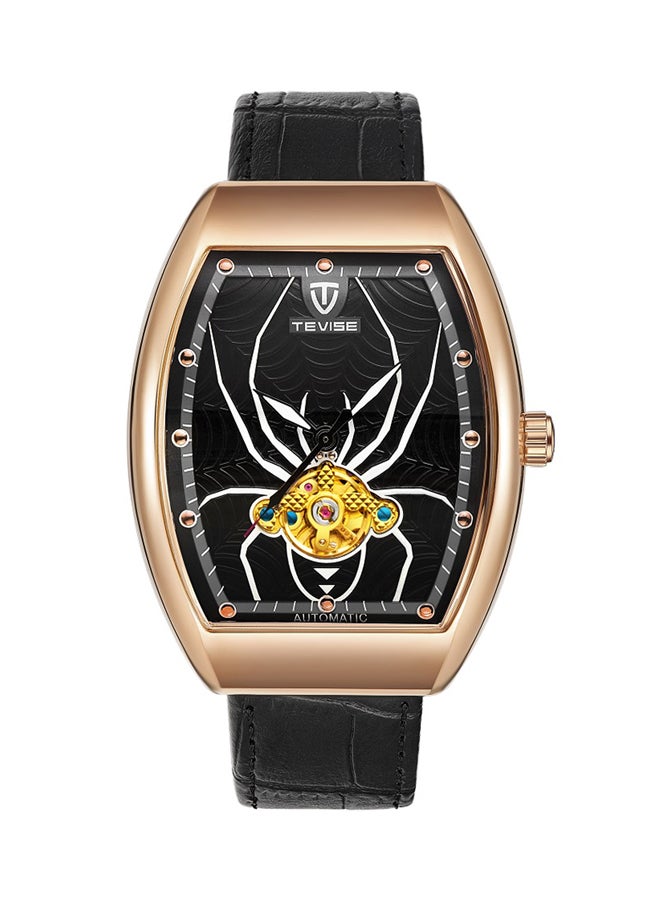 men Spider Luminous Stainless Steel Analog Watch T815-RGBK - 43 mm - Black