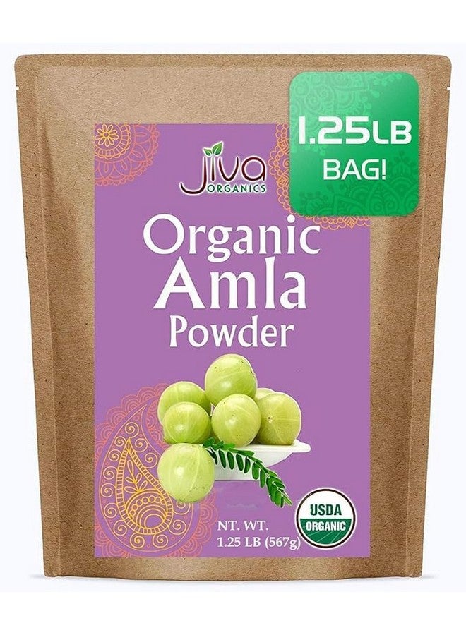Jiva Organics Jiva Organics Organic Amla Powder 1.25 LB (20oz) - Lab Tested, Gluten Free, Non-GMO, Pure Amalaki Powder From India, Vitamin C, Bulk Bag, 100% Raw & Natural - Image 4