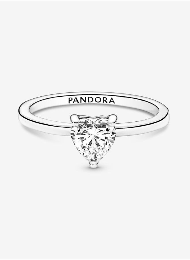 Pandora Violet - Sparkling Heart Solitaire Ring - Image 1