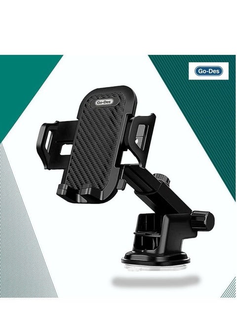 Go-Des 2 In 1 Shockproof 360 Degree Rotatable Car Mobile Phone Holder - GD-HD693