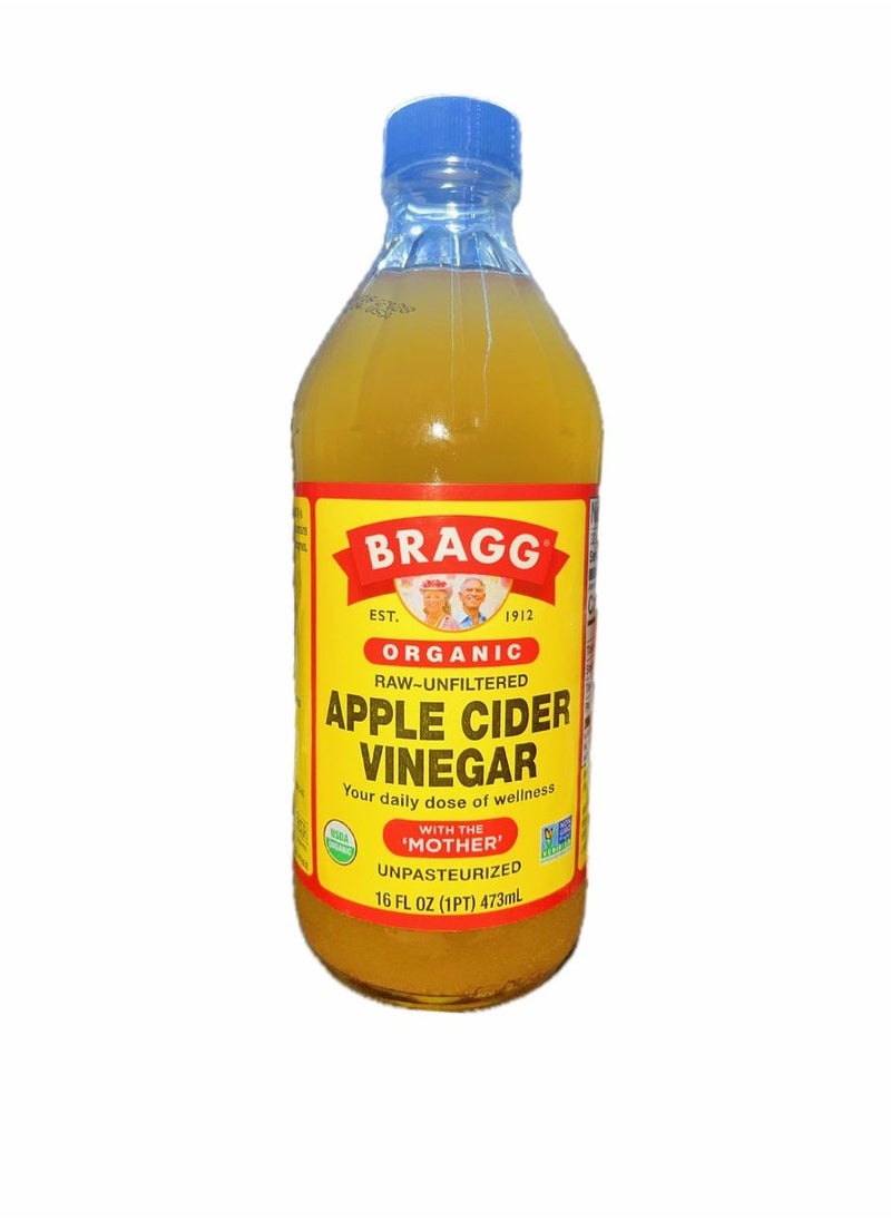 Bragg Apple Cider Vinegar Organic, Raw, Unfiltered, 473 ml  - Image 1