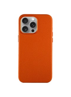 A-Case Amur Full Genuine Leather Case for iPhone 15 Pro Max with MagSafe Function, Metal Buttons Camera Bezel-Slim Fit, Top Grain Leather Magnetic Phone Protective Case for iPhone 15 Pro Max -Orange - pzsku/Z2B9FC421C2360D6E673AZ/45/_/1722956007/aca19f3b-5331-48b9-b664-998528e755d4