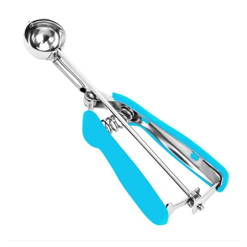 OSHLANT Cookie Scoop, 18/8 Stainless Steel Cookie Scooper, Cookie Scoops for Baking, 2 Tsp/10ml/ 2/3 Tbsp Cookie Dough Scoop, Ice Cream Scooper with Trigger Release, Cookie Scooper for Baking - Image 1