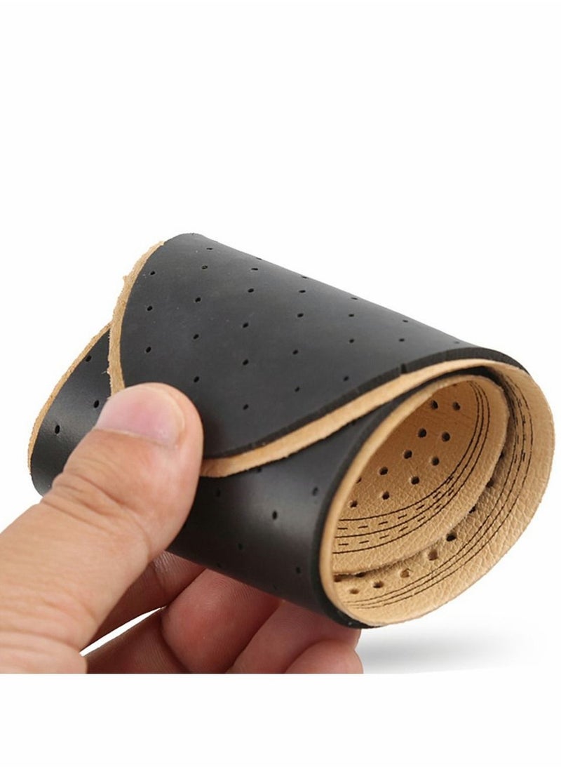 Excefore - Leather Insoles, Ultra Thin Natural Leather Shoe Insoles, Unisex Active Carbon Insoles, Instantly Absorb Sweat, Shoes Pads for Women and Men (35-39) - Image 1