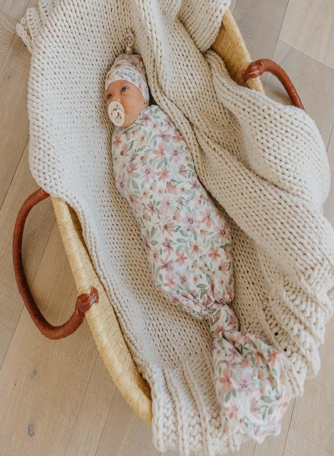 Copper Pearl Swaddle Blankets for Newborns | Soft Stretchy Receiving Blankets for Boys and Girls | Large 46 x 46 Inch Baby Blankets | Lightweight and Breathable Swaddles | Natalie - Image 3