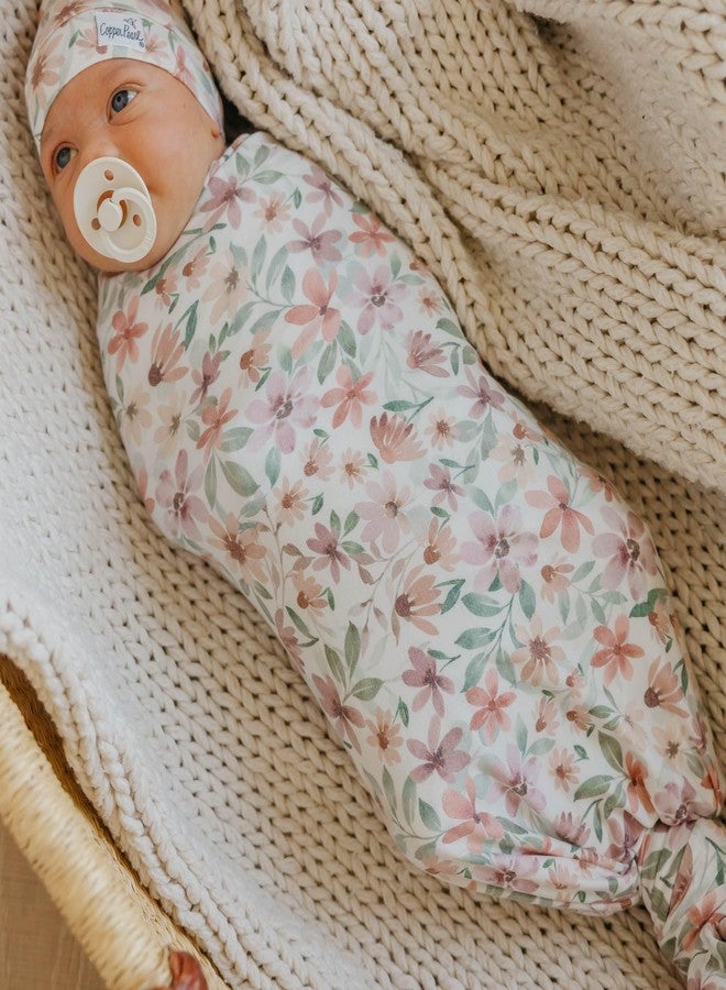 Copper Pearl Swaddle Blankets for Newborns | Soft Stretchy Receiving Blankets for Boys and Girls | Large 46 x 46 Inch Baby Blankets | Lightweight and Breathable Swaddles | Natalie - Image 5