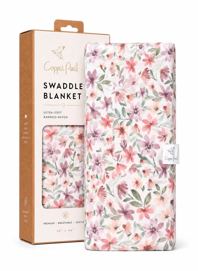 Copper Pearl Swaddle Blankets for Newborns | Soft Stretchy Receiving Blankets for Boys and Girls | Large 46 x 46 Inch Baby Blankets | Lightweight and Breathable Swaddles | Natalie - Image 1