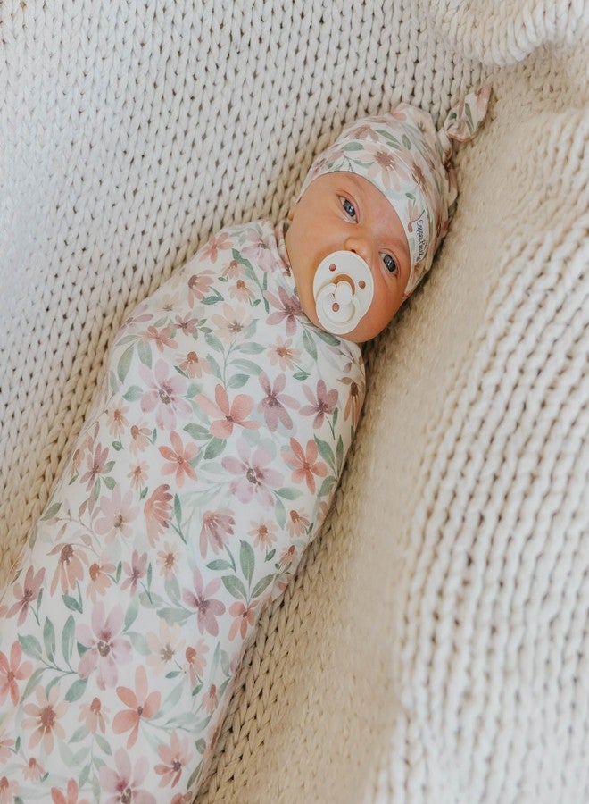 Copper Pearl Swaddle Blankets for Newborns | Soft Stretchy Receiving Blankets for Boys and Girls | Large 46 x 46 Inch Baby Blankets | Lightweight and Breathable Swaddles | Natalie - Image 2