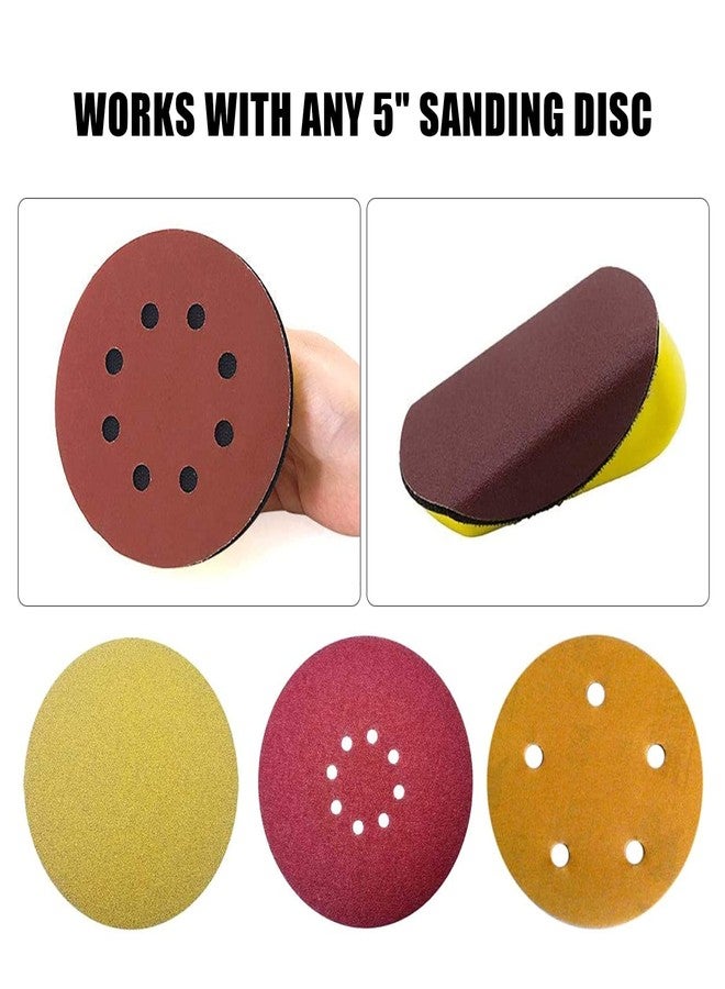 Vibra-TITE VIBRATITE 5 Inch Hook and Loop Round & Mouse Hand Sanding Block, Ideal for Woodworking, Furniture Restoration, Home and Automotive Body,Sanding Pad Hook Backing Plate for Sanders or Polishers,2PCS - Image 5
