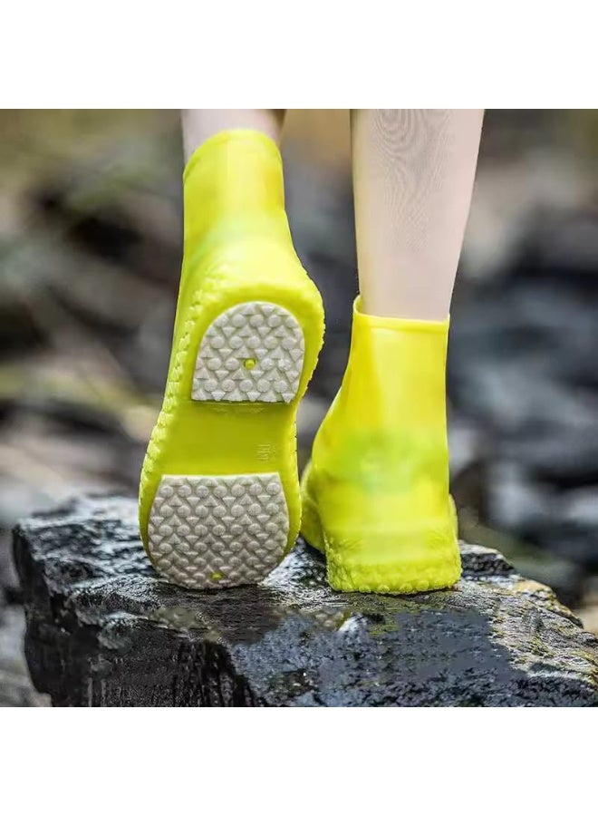 MOCOM Silicone Waterproof Shoe Covers for Adults (EU 34–44) – Reusable, Slip-Resistant Overshoes for Rain, Snow & Sand | Anti-Skid, Washable Boot Protectors for Hiking, Camping, Fishing, Beach & Outdoor Use  - Image 2