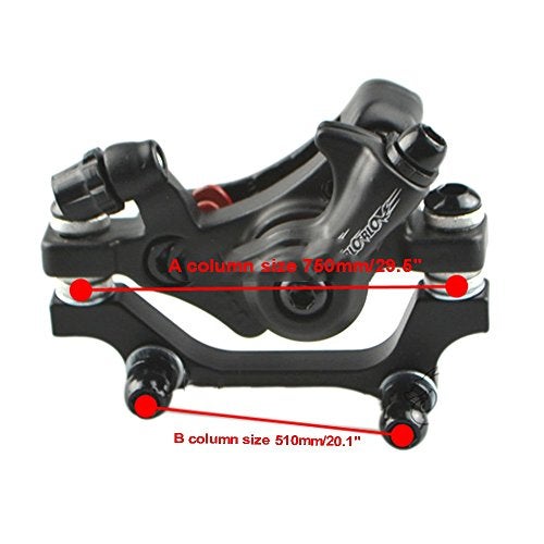 SENQI Bike Disc Brake Mechanical Cycling Bicycle Front Caliper (Black) - Image 4