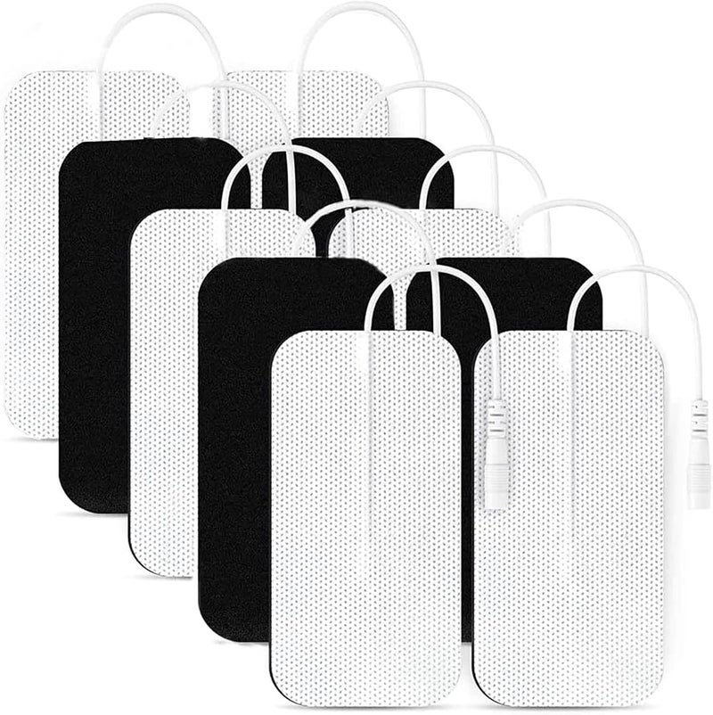 INIMAGINE 10 Pcs Machine Self-Adhesive Tens Electrodes Pads, Massager Patch, Muscle Stimulator Heating Electrode Pad Plug in Therapy Patch Disposable Therapy Electrode Pad - Image 1