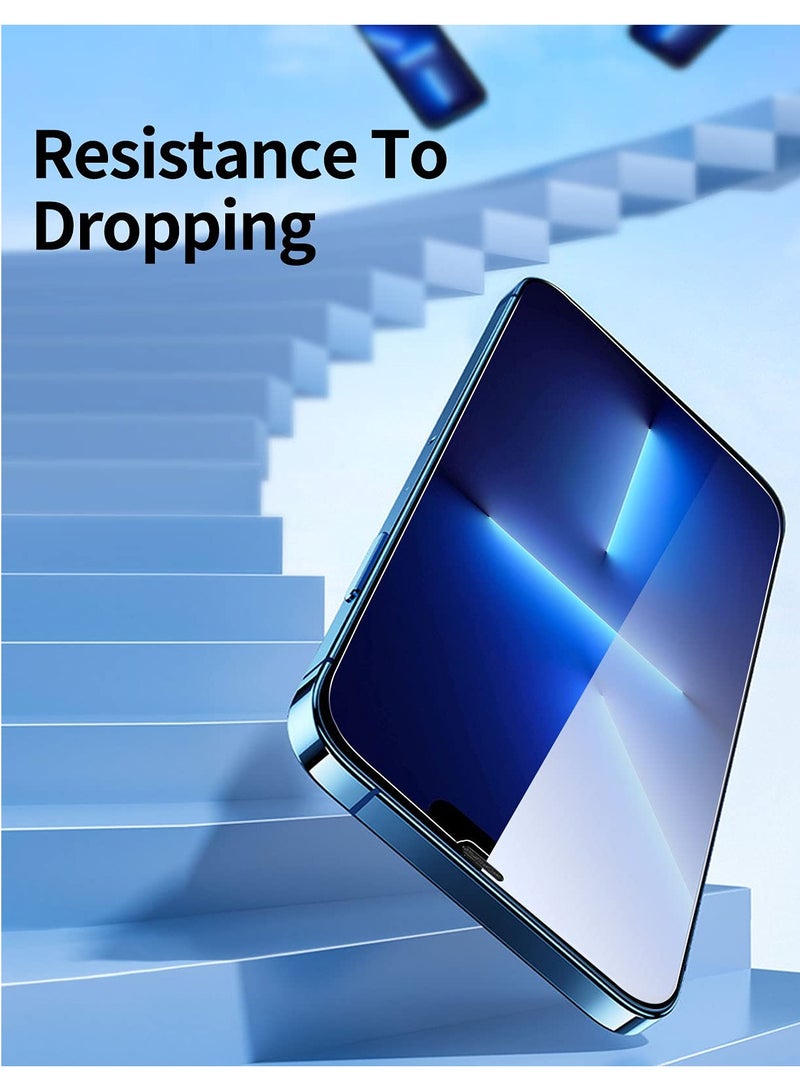 مجموعة من 3 قطع مصممة لهاتف iPhone 14 وiPhone 13 وiPhone 13 Pro (6.1 بوصة) واقي شاشة من الزجاج المقوى، مقاوم للخدش وخالٍ من الفقاعات ومقاوم للغاية - Image 5