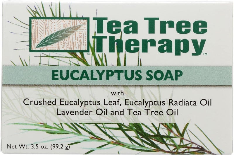 Tea Tree Therapy صابون شجرة الشاي بالعلاج مع زيت الأوكالبتوس والخزامى وزيت شجرة الشاي، 3.5 أونصة - Image 1