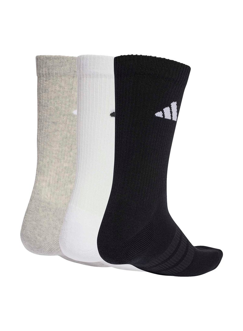 Adidas Cushioned Sportswear Crew Socks 3 Pair Pack - Image 2