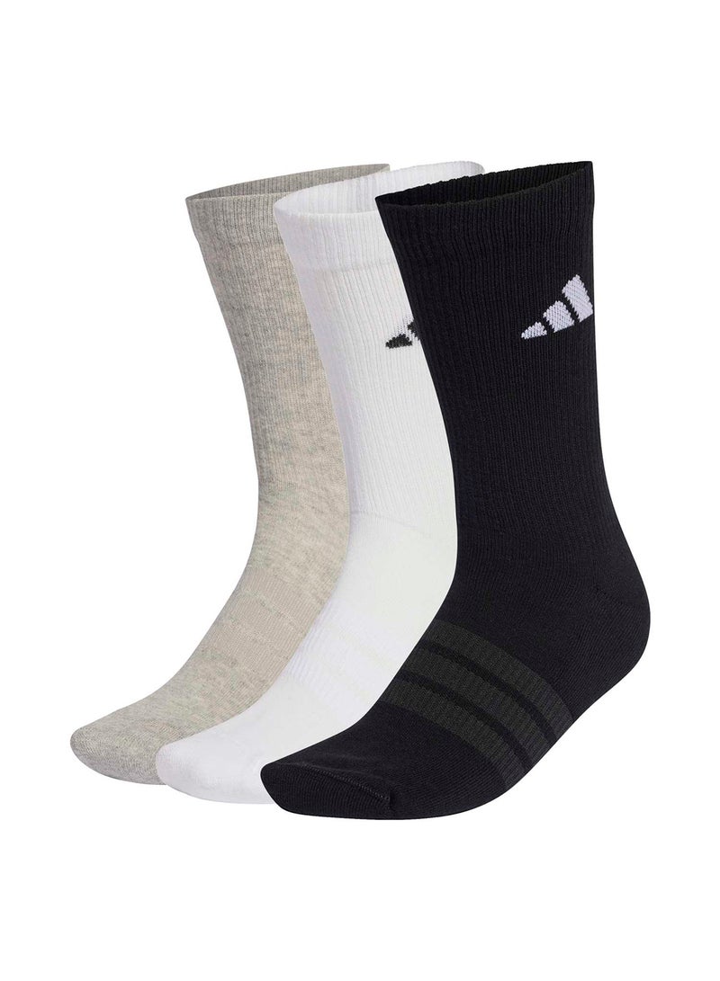 Adidas Cushioned Sportswear Crew Socks 3 Pair Pack - Image 1