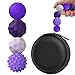 BUSOHA Silicone Fidget Balls 4 Pack Fidget Toys Adults Sensory Toys Stress Balls for Adults Teens Gifts for CalmingAutism and ADHD Classroom Office - Image 3