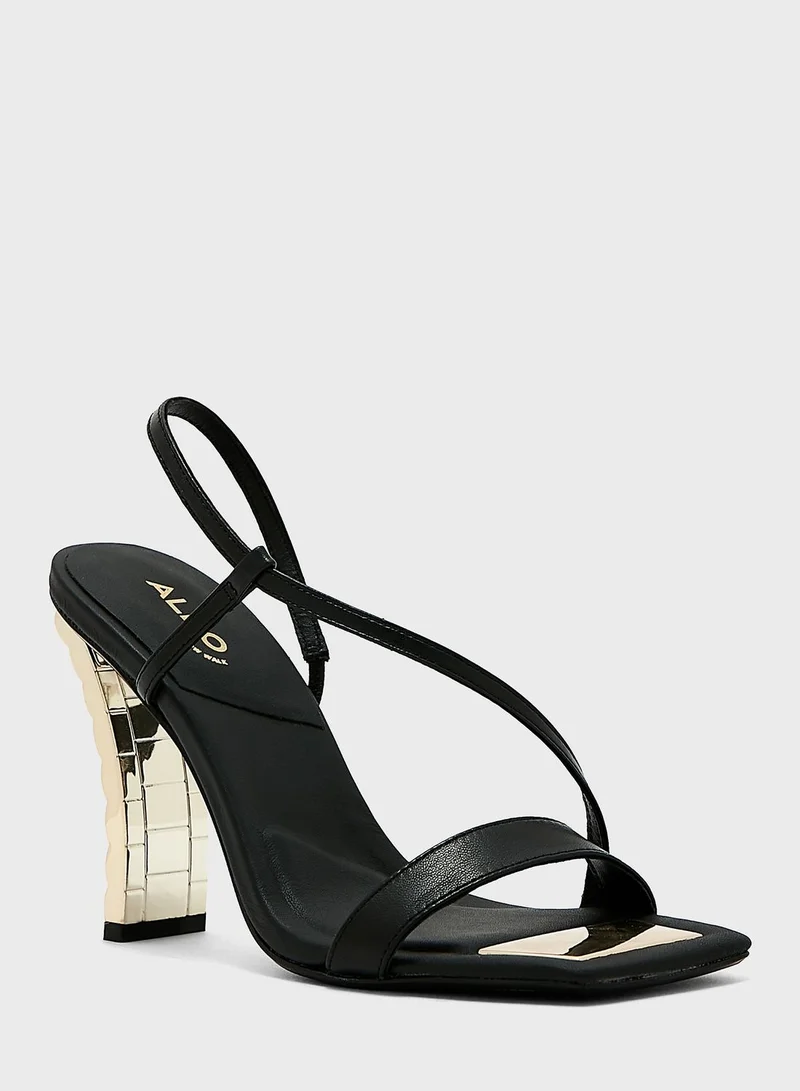 ALDO Vermeil Ankle Strap High Heel Sandals