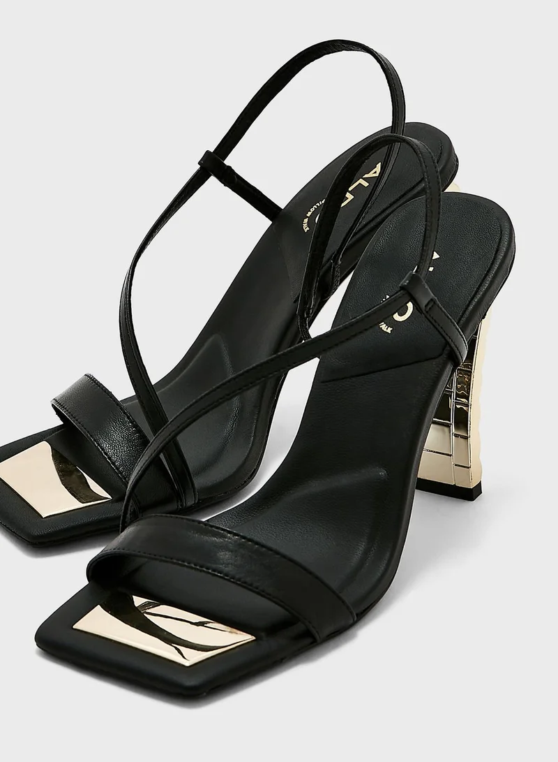 ALDO Vermeil Ankle Strap High Heel Sandals
