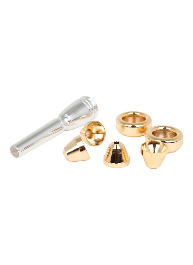 NIBEMINENT Brass Silver Plated Trumpet Mouthpiece 3C 2C 2B 3B Horn Part  - Image 1