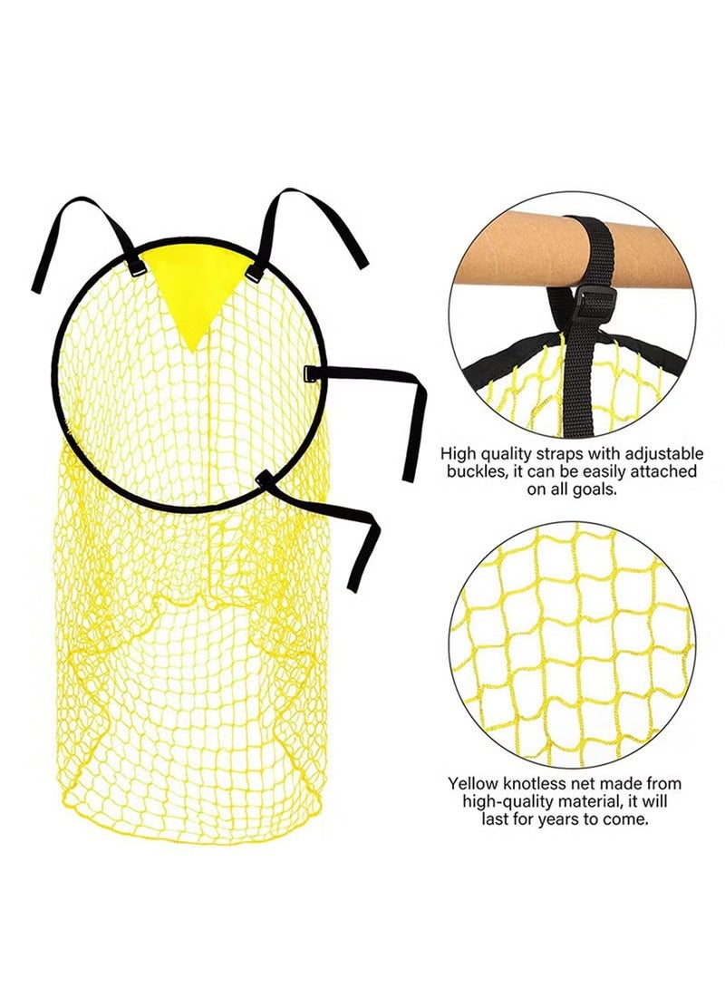 XiuWoo Football Target Net Top Bins Football Targets Football Net Football Goal Foldable Football Goals Target Nets Goal Net Football Training Equipment Target Practice Nets - Image 3