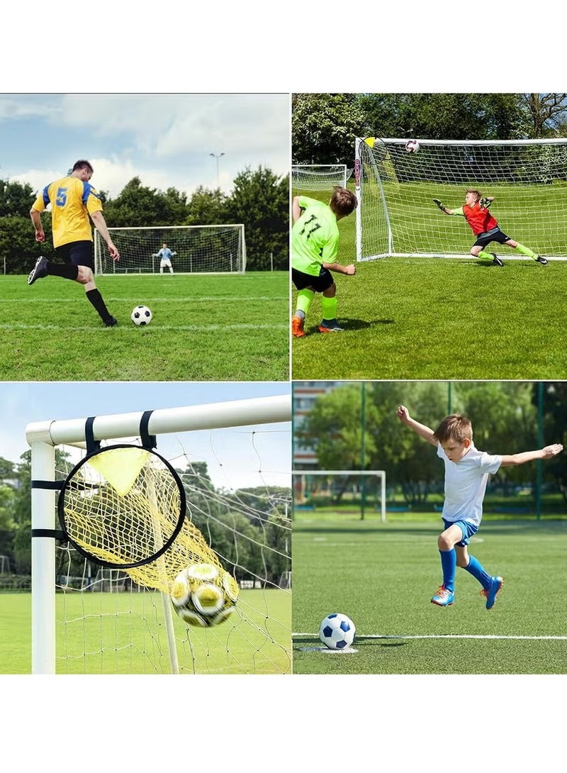 XiuWoo Football Target Net Top Bins Football Targets Football Net Football Goal Foldable Football Goals Target Nets Goal Net Football Training Equipment Target Practice Nets - Image 4