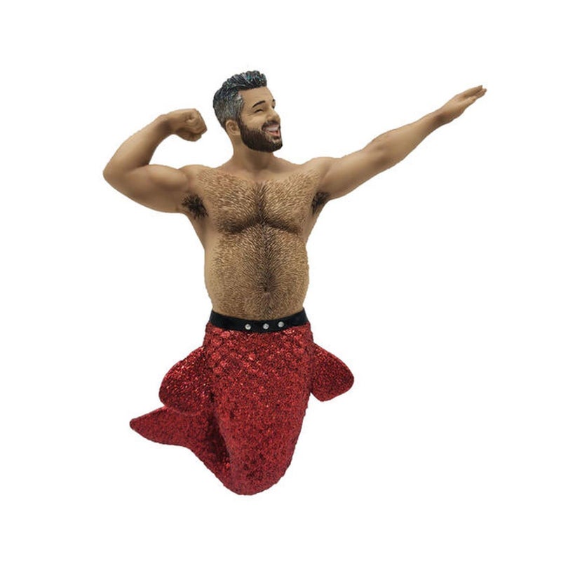 December Diamonds Muscle Beach II Merman Christmas Ornament 5555175