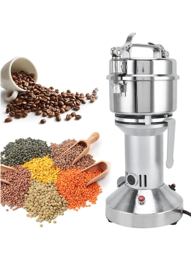 Silver Crest Electric Pulverizer Machine 350G Kitchen Spice Grinder Stainless Steel Dry Food Milling Equipment for Coffee Beans Herbs Masala Cereals Seeds Nuts and Home Commercial Cooking - Image 2