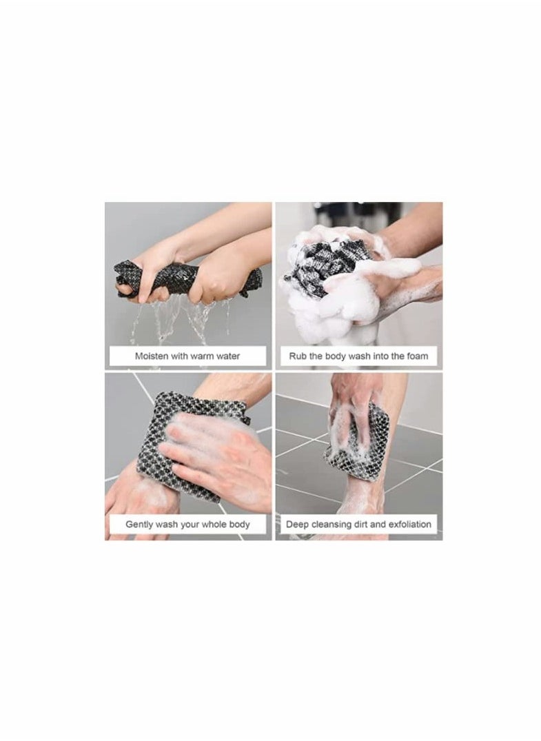 KASTWAVE Exfoliating Washcloth Towel, KASTWAVE Bathing Wash Cloth Towel for Shower Bath, Asian Exfoliating Washcloth for Skin, Body Scrubber, Men, Women (2 PCS)  - Image 5