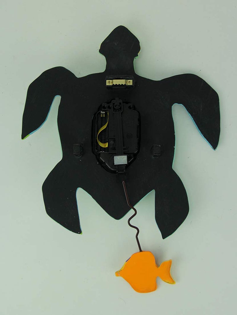 Allen Designs P1858 Whimsical Turtle Pendulum Wall Clock Sup Dude? - Image 4