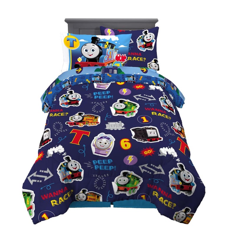 Franco Franco Thomas  Friends Kids Bedding Super Soft Comforter and Sheet Set with Sham 5 Piece Twin Size Officially Licensed Product