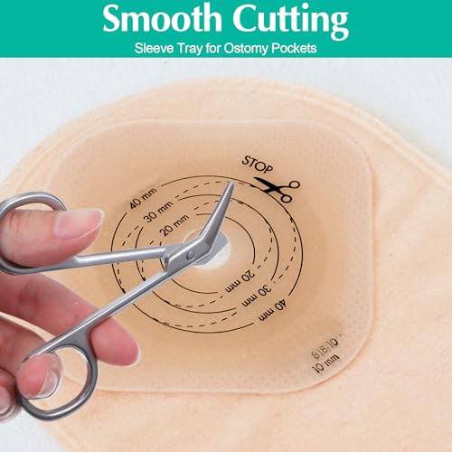 HaiFafafaing 2 Pcs Ostomy Scissors, Small Bandage Scissors, Stainless Steel Curved Scissor for Ostomy Care, Colostomy, Ileostomy, 4.4 X 2 Inch, Silver - Image 5