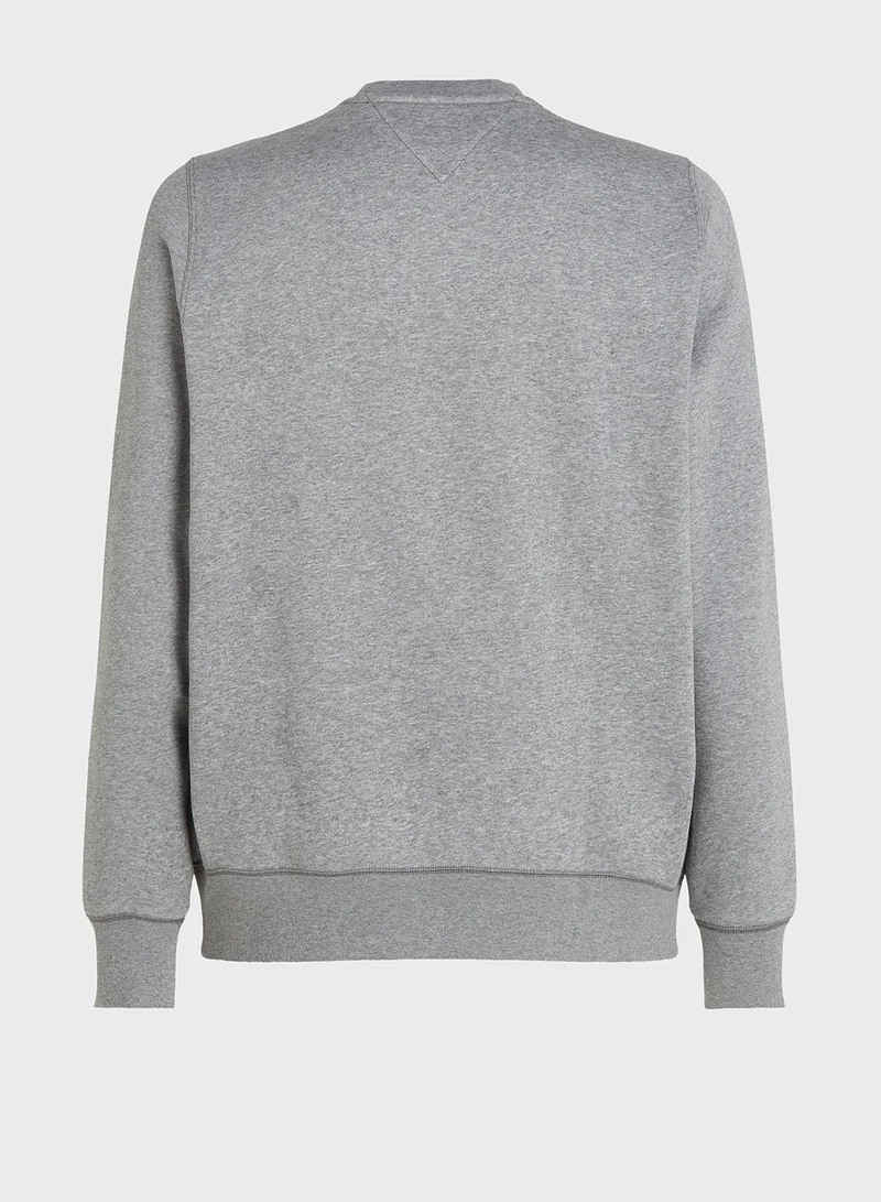 تومي هيلفيغر Logo Crew Neck Sweatshirt