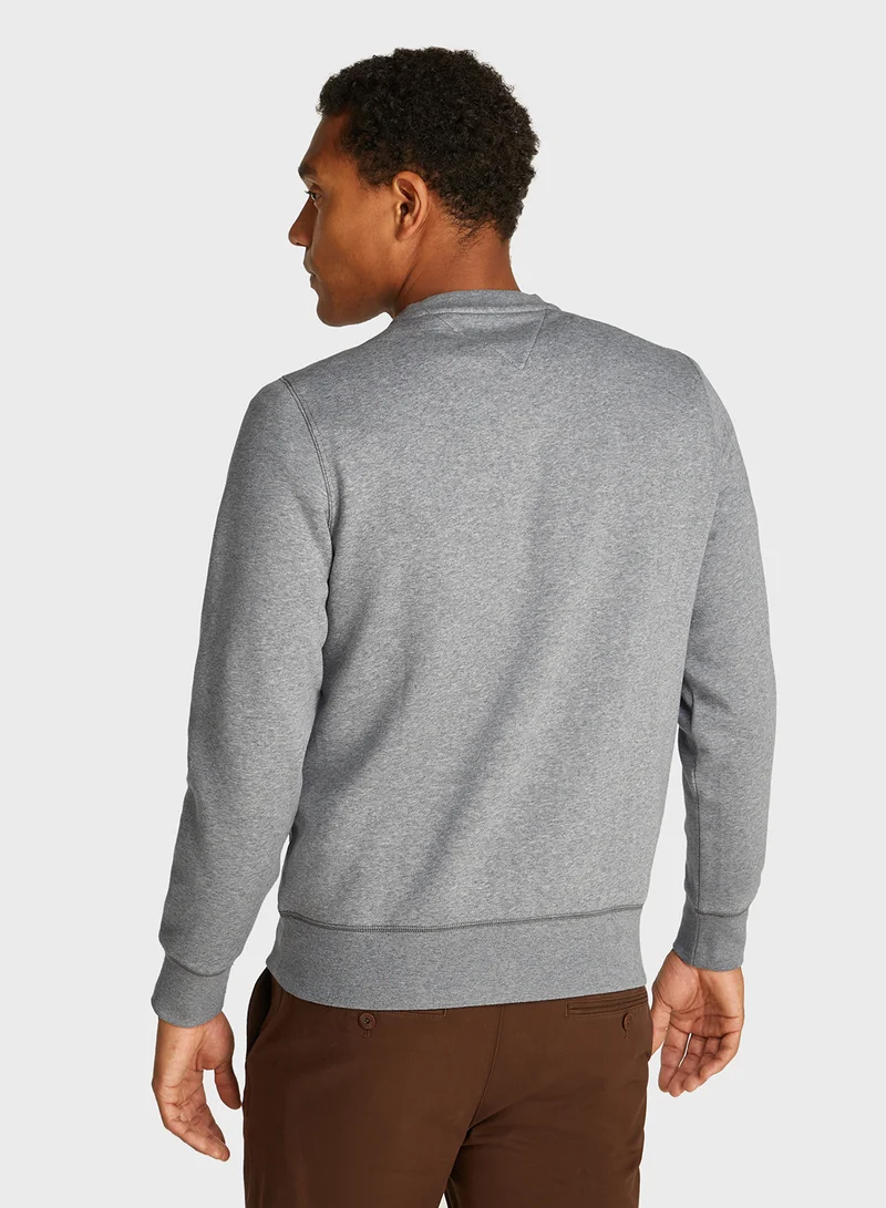تومي هيلفيغر Logo Crew Neck Sweatshirt