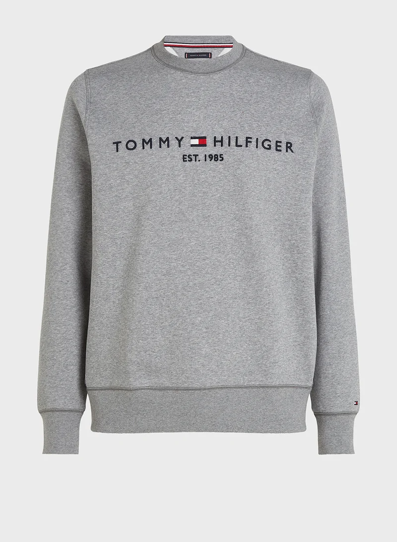 تومي هيلفيغر Logo Crew Neck Sweatshirt