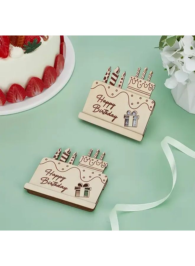 1 Piece Wooden Birthday Money Gift Card Practical Cash Gift Envelope For Friends Family - Image 5
