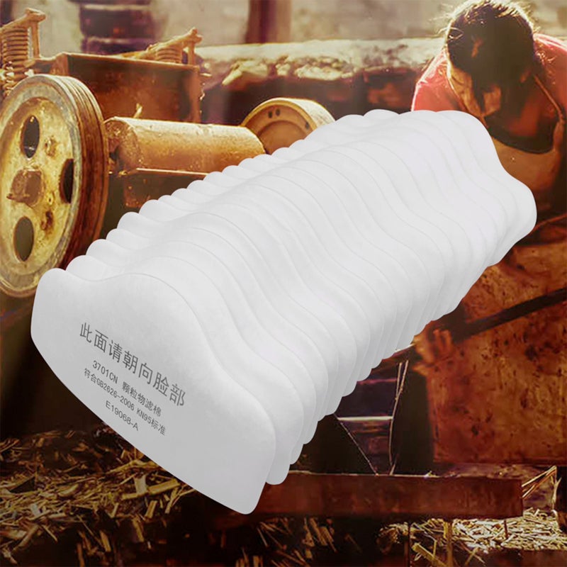 20PCS KN95 Filter Cotton, Replacement Particulate Filter Cotton, Filter Cotton Against, Powder, Smoke and Fog - Image 3