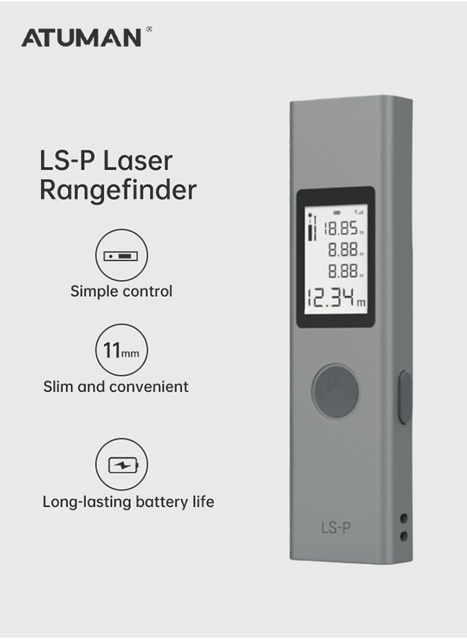 ATuMan LS-P Laser Measure 11 in 1 Digital Laser Distance Meter, Super Long Battery Life, M/in/Ft Unit Switching Backlit LCD and Pythagorean Mode, Measure Distance, Area and Volume (131 Feet) - pzsku/Z2BA0D779D5C501664DC2Z/45/_/1726144930/df99526d-7a56-4b9d-8c94-c4c494999810