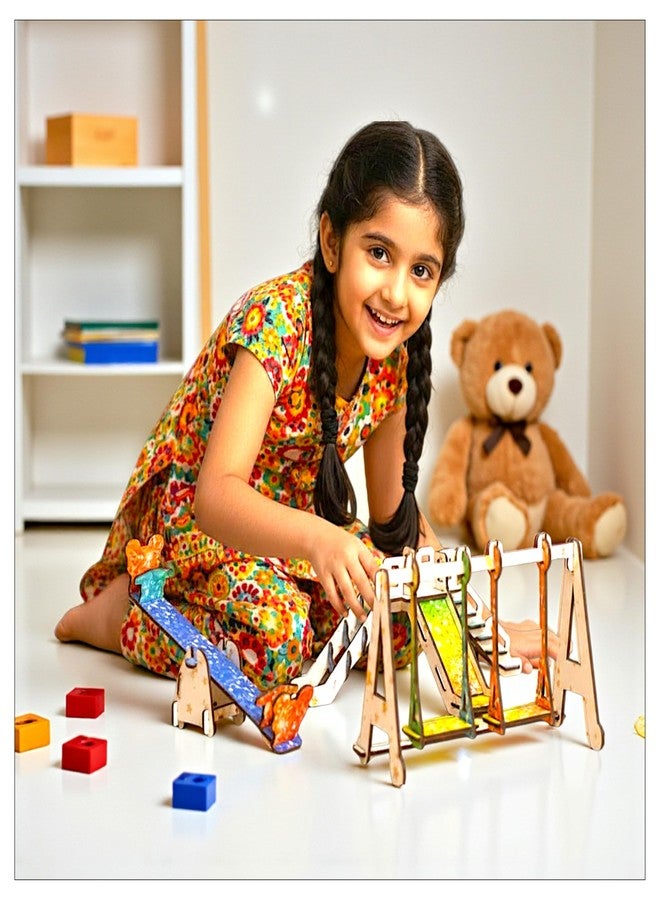 Wishoz Art & Craft Kit for Girls and Boys I DIY Garden Swings Set Miniature Crafting Kits I Creative Kids Activity Kit with Fun I DIY for Kids I Art and Craft for Girls I Children Room Decor - Image 1
