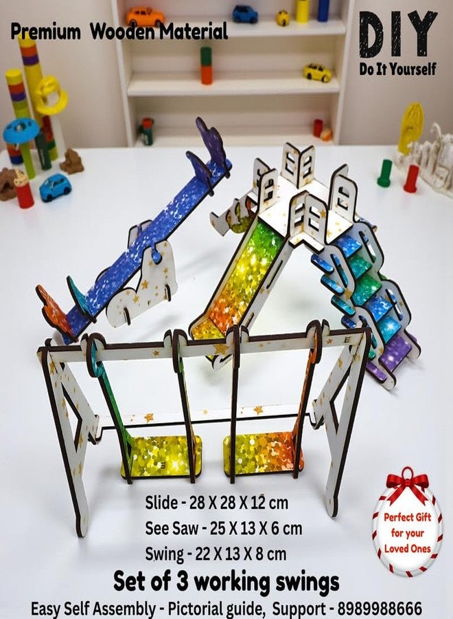 Wishoz Art & Craft Kit for Girls and Boys I DIY Garden Swings Set Miniature Crafting Kits I Creative Kids Activity Kit with Fun I DIY for Kids I Art and Craft for Girls I Children Room Decor - Image 2