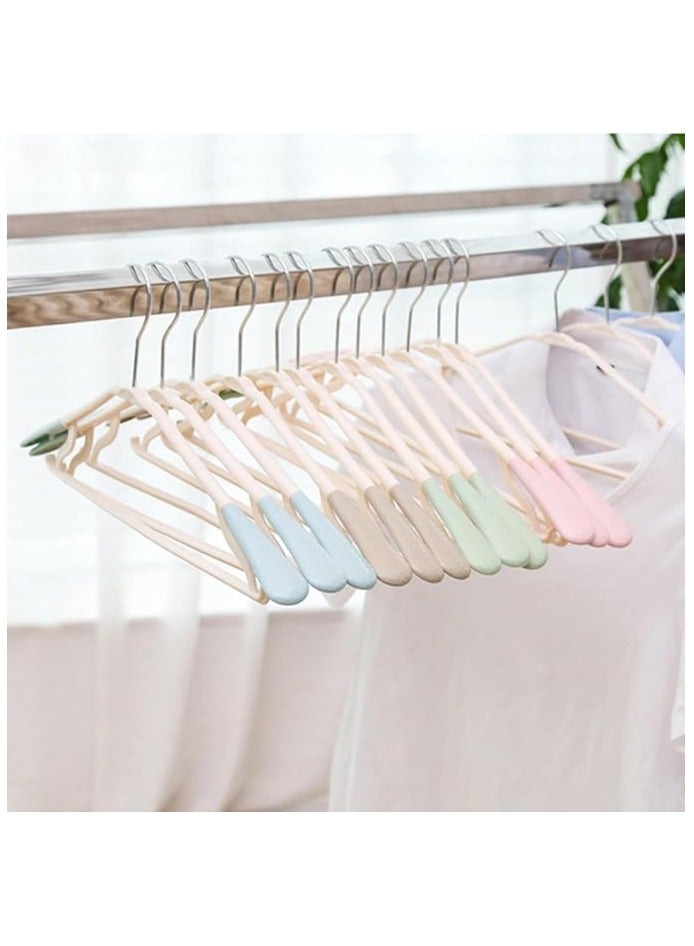 TYCOM Clothes Hangers 25 Pack Heavy Duty Durable Standard Clothes Hanger Plastic Suit Coat Shirt Hangers Space Saving Clothes Hanger with Rubber Coating 25 Pieces Pink. - Image 3